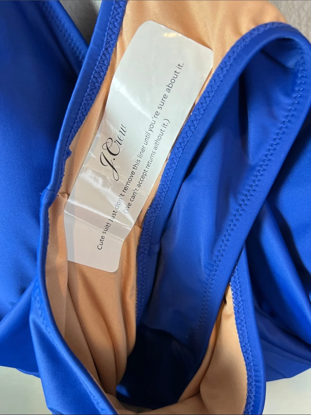 NWT J. Crew Crossback Swimsuit One Piece Blue 12 - Picture 7 of 12